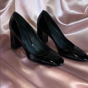 Bottega Veneta patent leather block heel sz 36.5